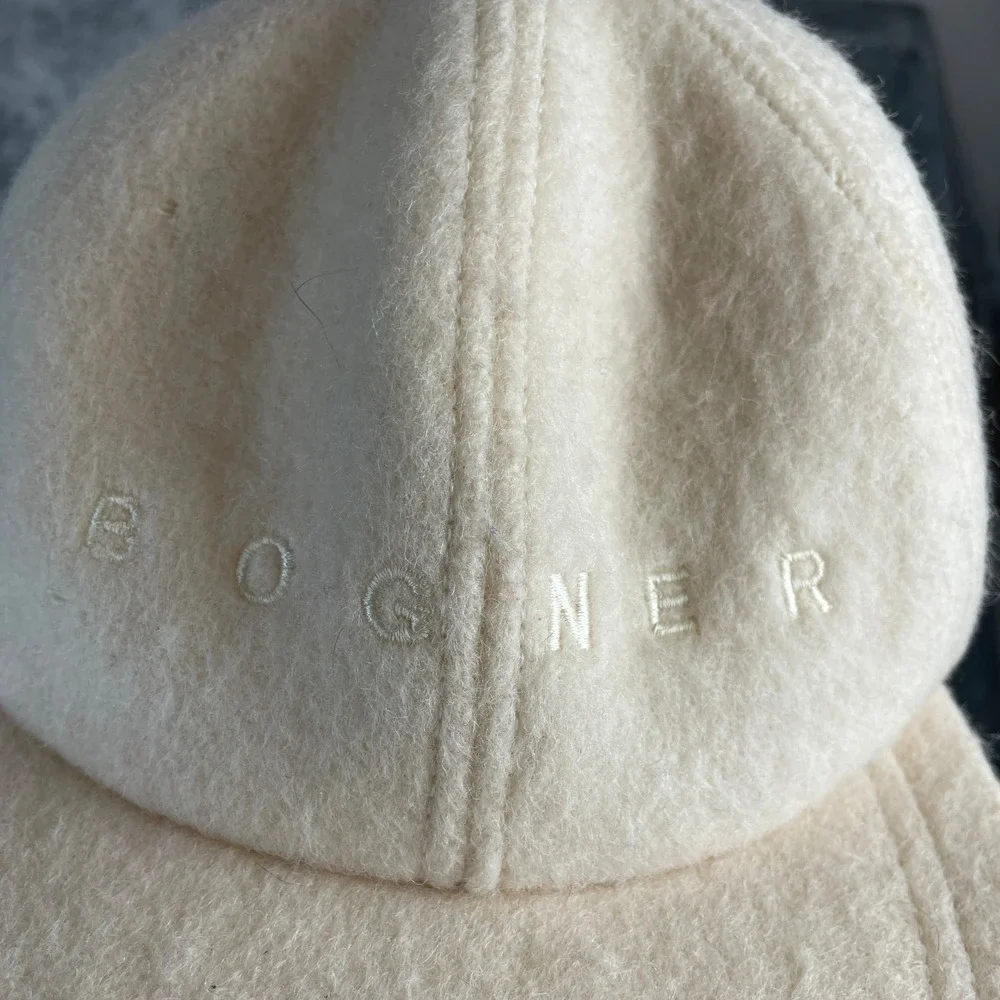 Bogner‎ Wool Trapper Cap Hat Men Large Ivory Convertible Ear Neck Flaps Gorpcore